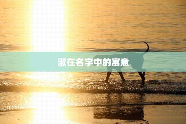 淑在名字中的寓意