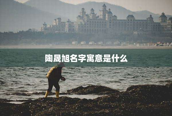 陶晟旭名字寓意是什么