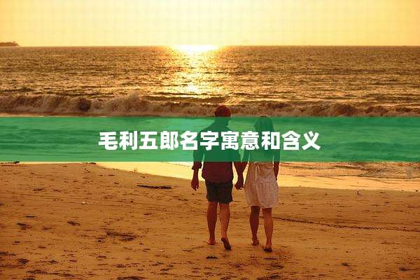 毛利五郎名字寓意和含义
