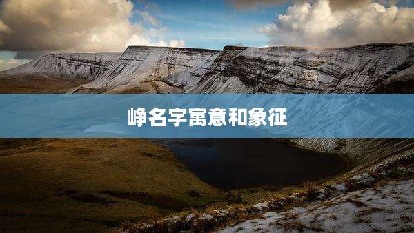 峥名字寓意和象征