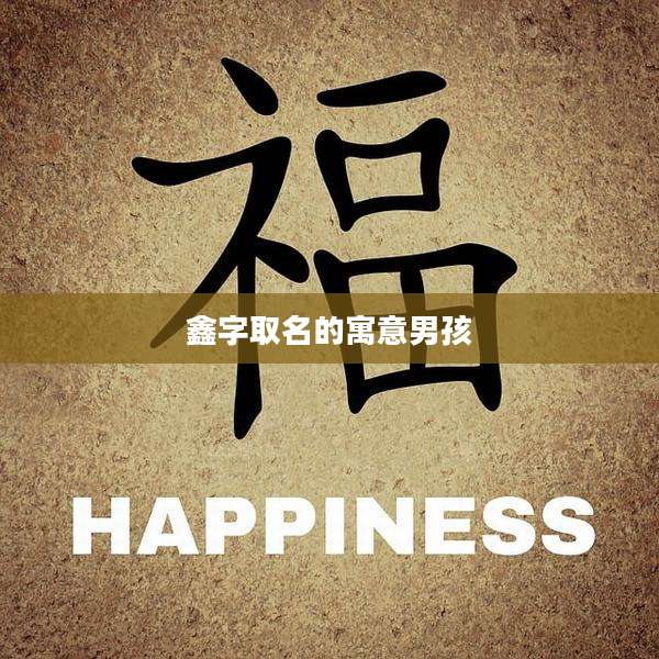 鑫字取名的寓意男孩