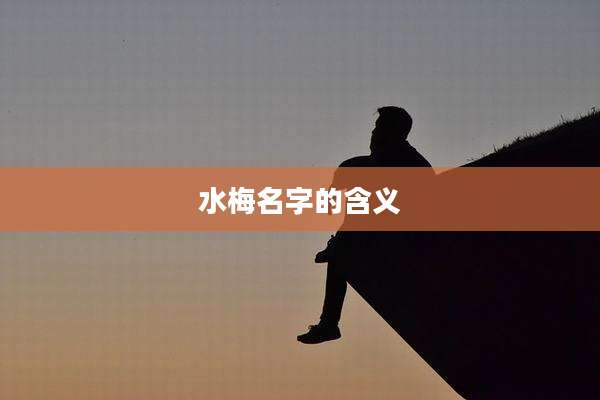 水梅名字的含义