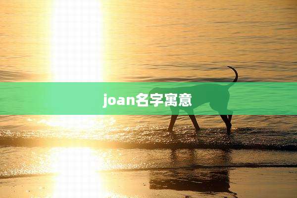 joan名字寓意