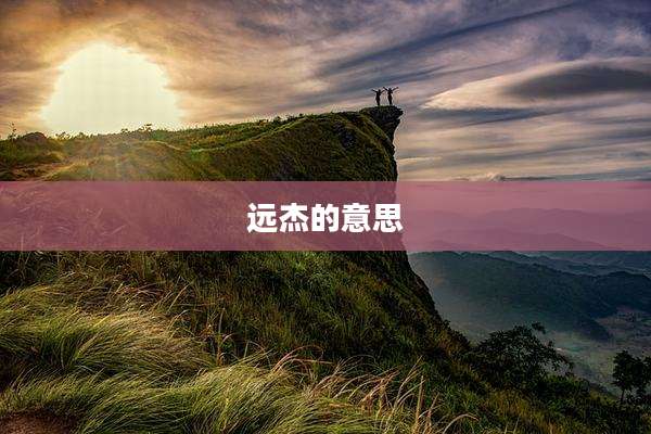 远杰的意思