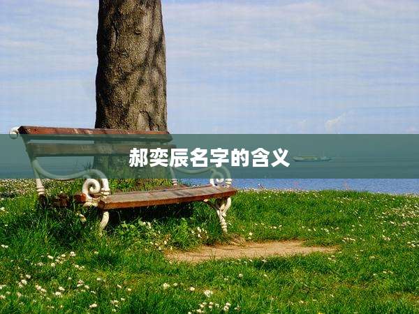 郝奕辰名字的含义