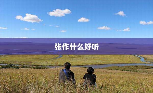 张作什么好听