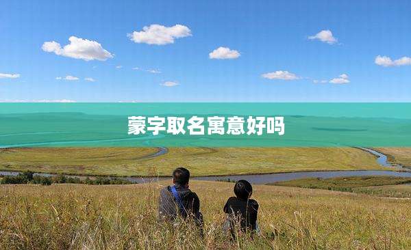 蒙字取名寓意好吗