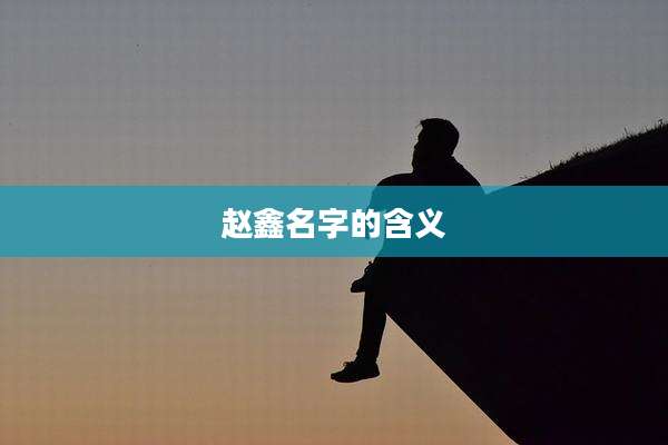 赵鑫名字的含义