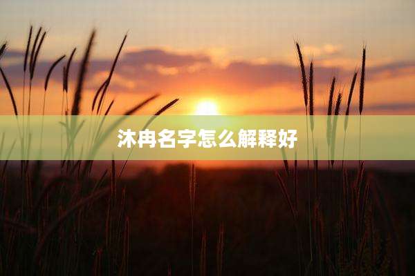 沐冉名字怎么解释好