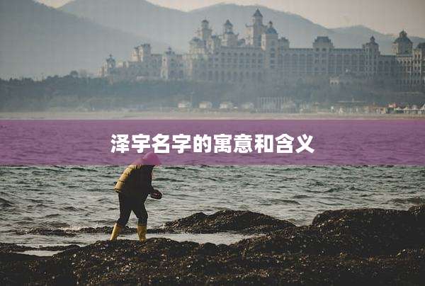 泽宇名字的寓意和含义