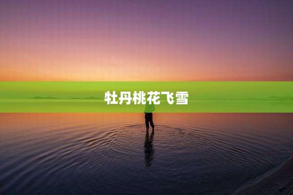 牡丹桃花飞雪