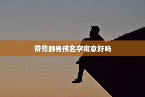 带隽的男孩名字寓意好吗