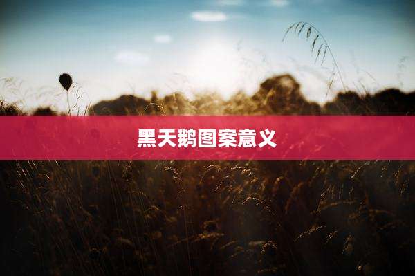 黑天鹅图案意义
