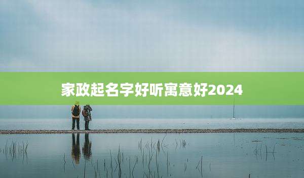 家政起名字好听寓意好2024