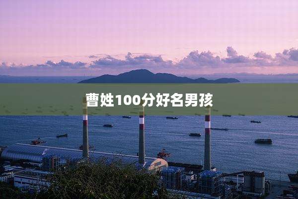 曹姓100分好名男孩