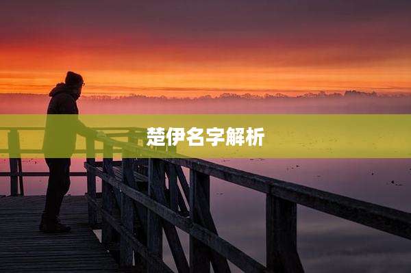 楚伊名字解析