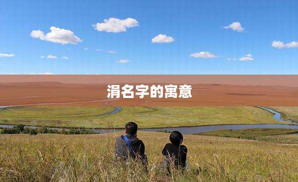 涓名字的寓意