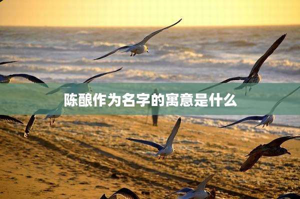 陈酿作为名字的寓意是什么