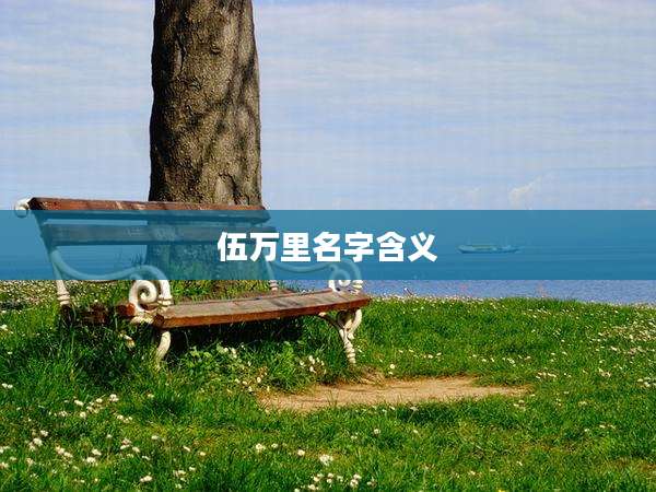 伍万里名字含义