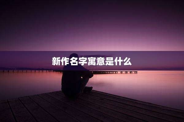 新作名字寓意是什么