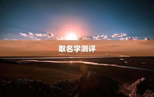 取名字测评