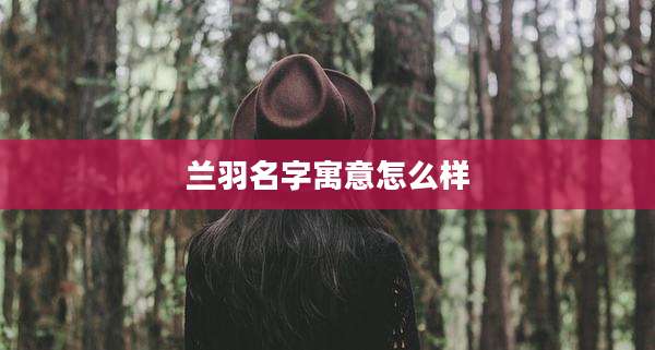 兰羽名字寓意怎么样