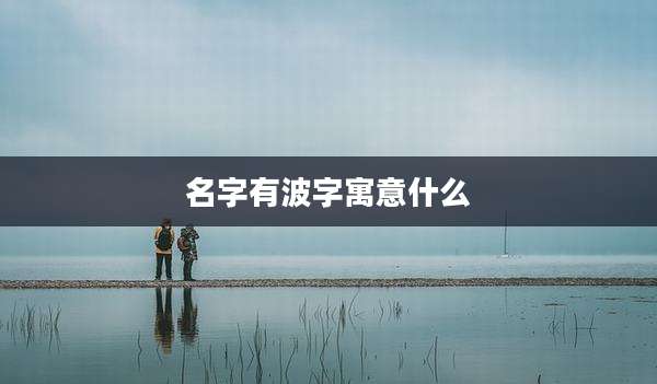 名字有波字寓意什么