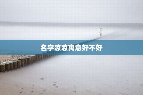 名字凉凉寓意好不好
