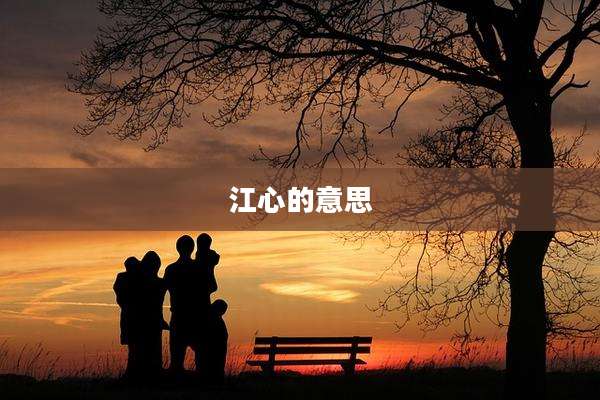 江心的意思