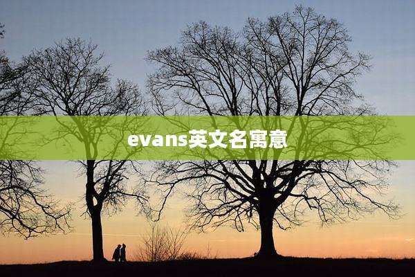 evans英文名寓意