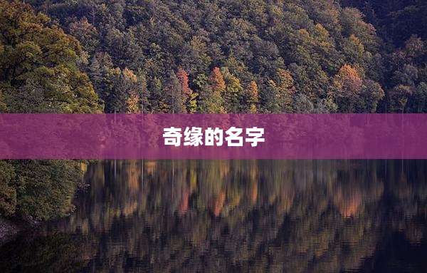 奇缘的名字