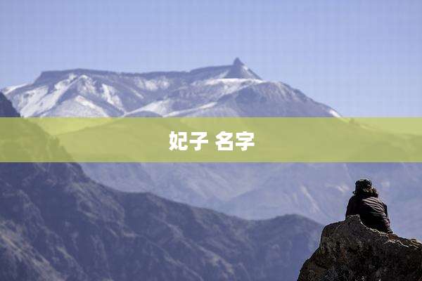 妃子 名字