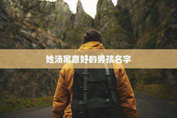 姓汤寓意好的男孩名字