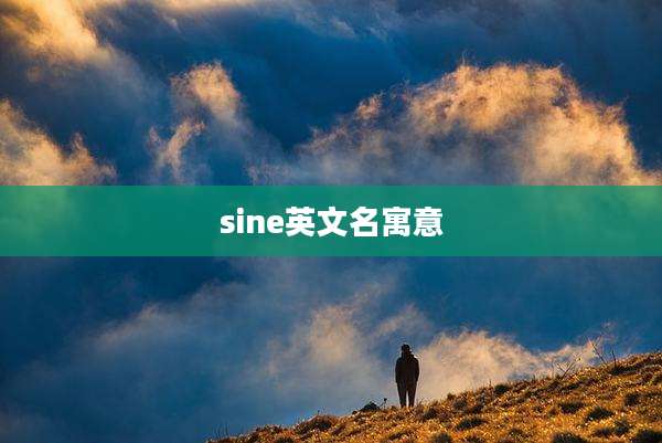 sine英文名寓意