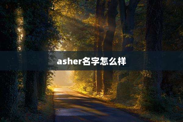 asher名字怎么样
