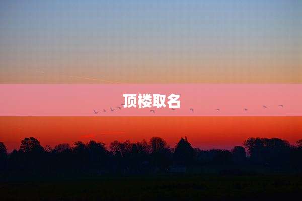 顶楼取名