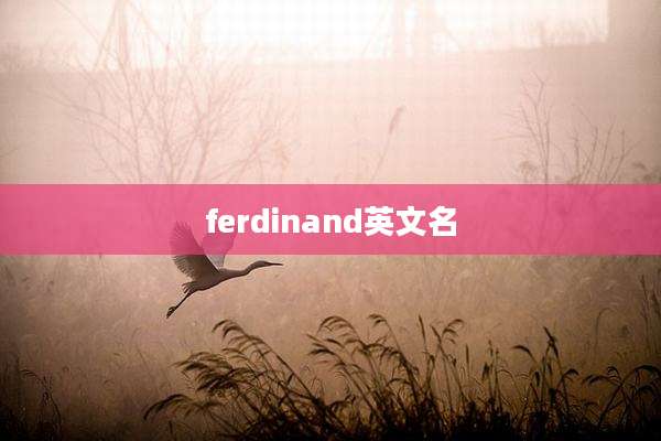 ferdinand英文名