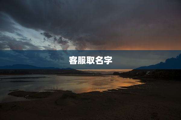 客服取名字