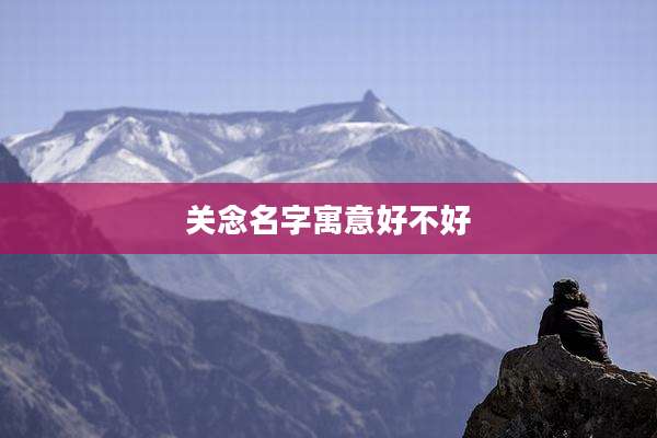 关念名字寓意好不好