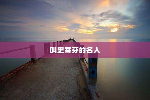 叫史蒂芬的名人