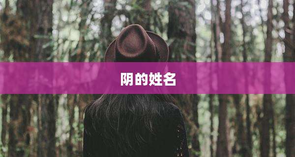 阴的姓名