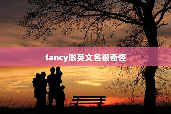 fancy做英文名很奇怪
