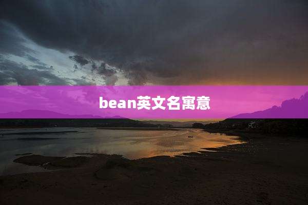 bean英文名寓意
