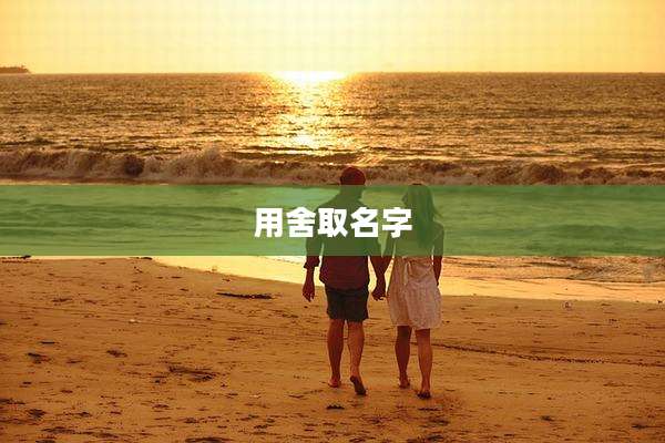 用舍取名字