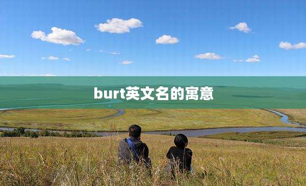 burt英文名的寓意