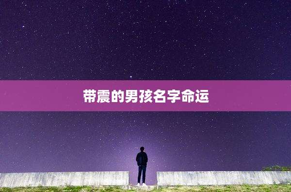 带震的男孩名字命运