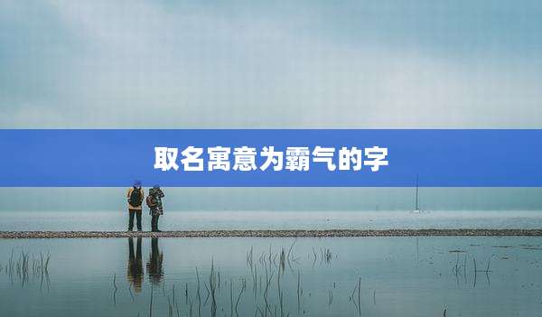 取名寓意为霸气的字