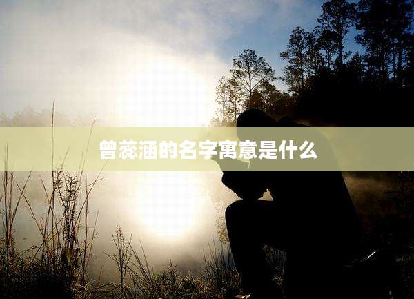 曾蕊涵的名字寓意是什么