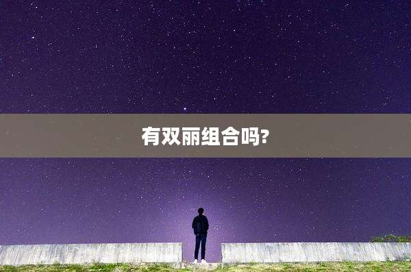 有双丽组合吗?