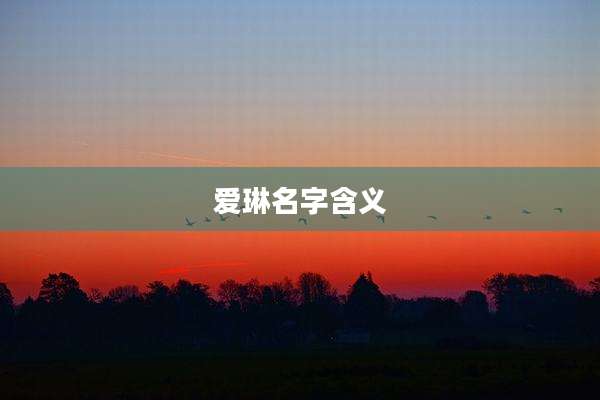 爱琳名字含义